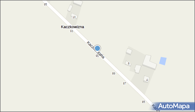 Kaczkowizna, Kaczkowizna, 91, mapa Kaczkowizna