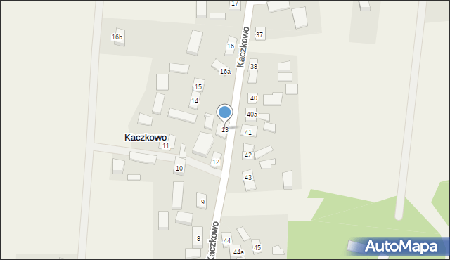 Kaczkowo, Kaczkowo, 13, mapa Kaczkowo