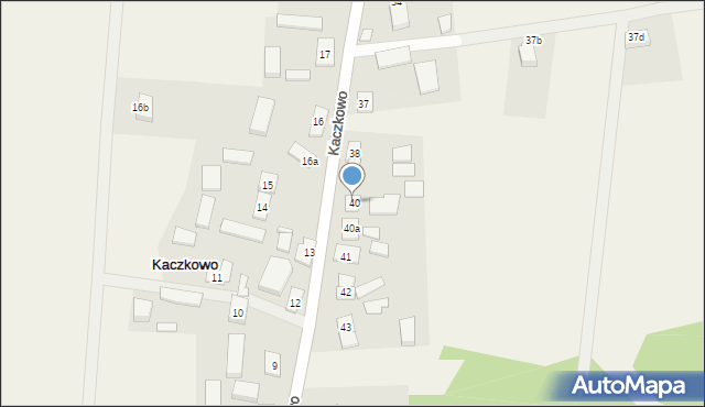 Kaczkowo, Kaczkowo, 40, mapa Kaczkowo