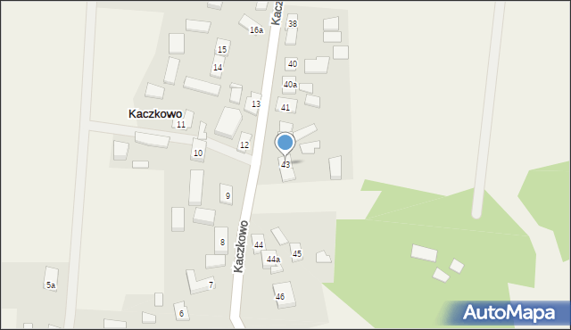 Kaczkowo, Kaczkowo, 43, mapa Kaczkowo