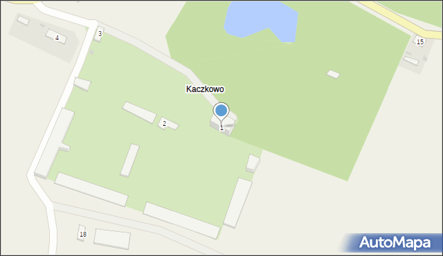 Kaczkowo, Kaczkowo, 1, mapa Kaczkowo