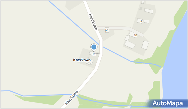 Kaczkowo, Kaczkowo, 11, mapa Kaczkowo