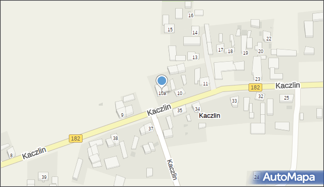 Kaczlin, Kaczlin, 10a, mapa Kaczlin