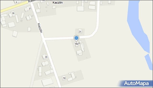 Kaczlin, Kaczlin, 58a, mapa Kaczlin