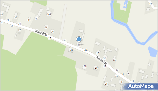 Kaczórki, Kaczórki, 22, mapa Kaczórki