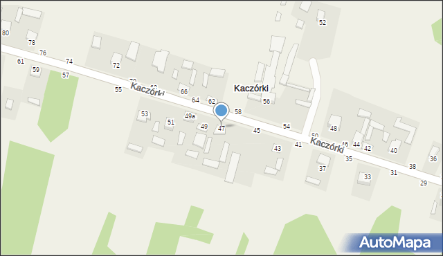 Kaczórki, Kaczórki, 47, mapa Kaczórki