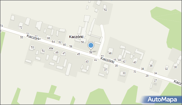 Kaczórki, Kaczórki, 54, mapa Kaczórki