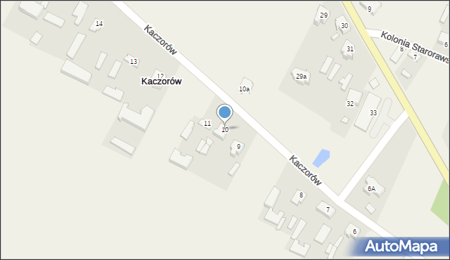 Kaczorów, Kaczorów, 10, mapa Kaczorów