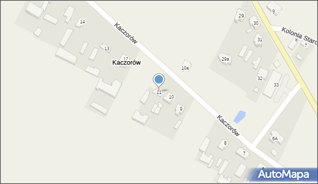 Kaczorów, Kaczorów, 11, mapa Kaczorów