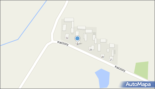 Kaczory, Kaczory, 30, mapa Kaczory