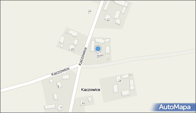 Kaczowice, Kaczowice, 13, mapa Kaczowice