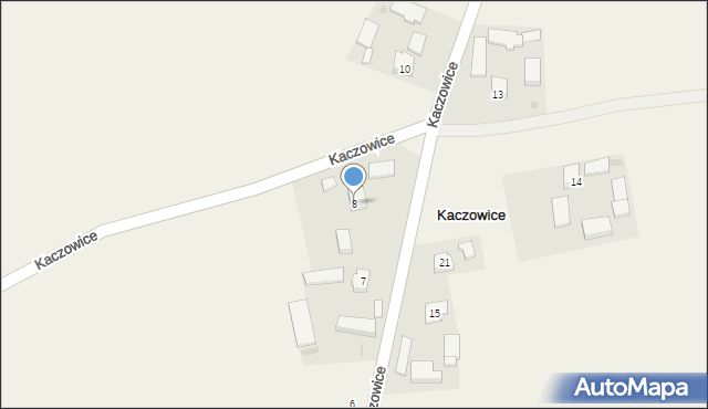 Kaczowice, Kaczowice, 8, mapa Kaczowice