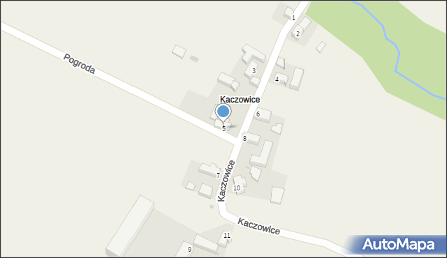 Kaczowice, Kaczowice, 5, mapa Kaczowice