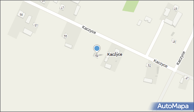 Kaczyce, Kaczyce, 54, mapa Kaczyce