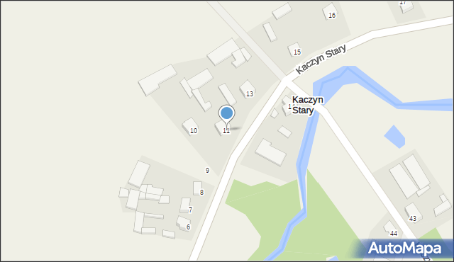 Kaczyn Stary, Kaczyn Stary, 11, mapa Kaczyn Stary