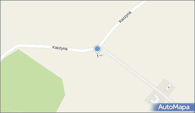 Kaczyna, Kaczyna, 5, mapa Kaczyna