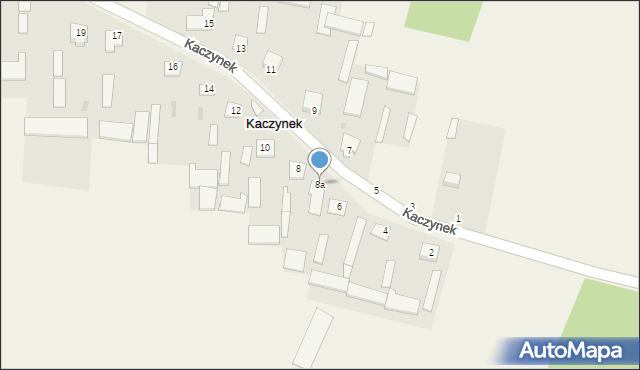 Kaczynek, Kaczynek, 8a, mapa Kaczynek