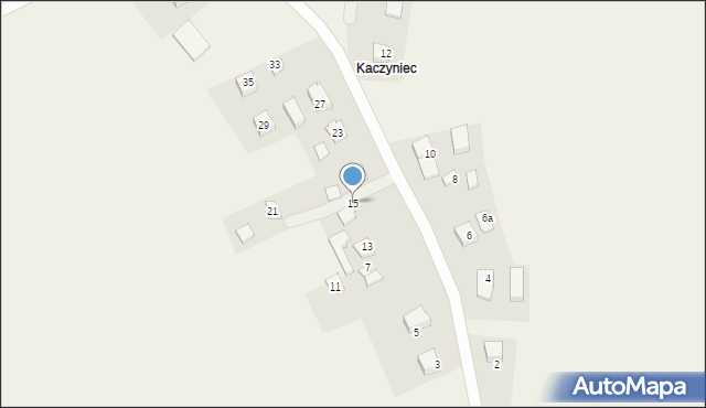 Kaczyniec, Karpacka, 15, mapa Kaczyniec