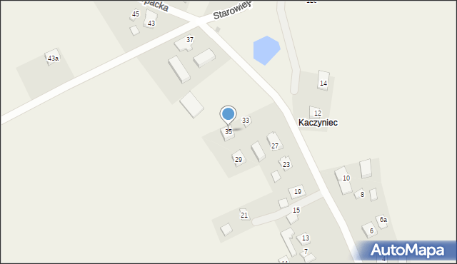 Kaczyniec, Karpacka, 35, mapa Kaczyniec