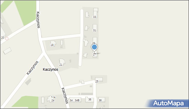 Kaczynos, Kaczynos, 27, mapa Kaczynos