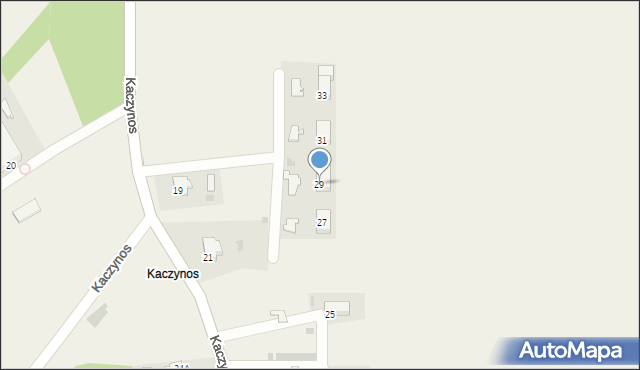 Kaczynos, Kaczynos, 29, mapa Kaczynos