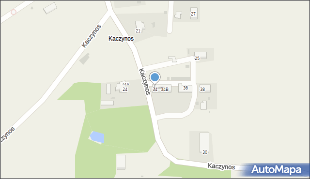 Kaczynos, Kaczynos, 34, mapa Kaczynos