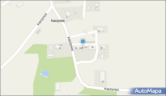 Kaczynos, Kaczynos, 34C, mapa Kaczynos