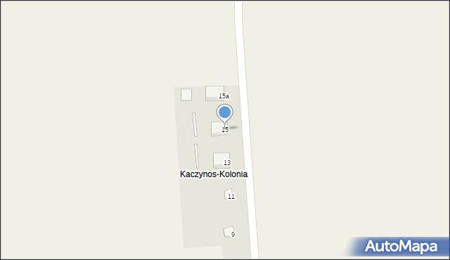 Kaczynos-Kolonia, Kaczynos-Kolonia, 15, mapa Kaczynos-Kolonia