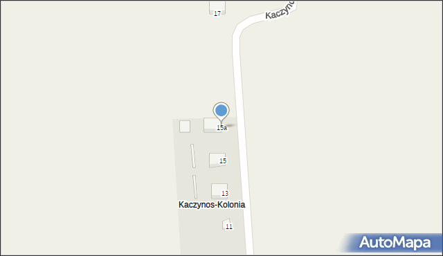 Kaczynos-Kolonia, Kaczynos-Kolonia, 15a, mapa Kaczynos-Kolonia