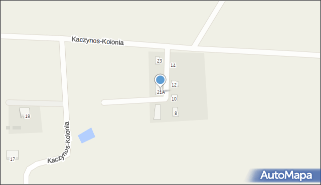 Kaczynos-Kolonia, Kaczynos-Kolonia, 21A, mapa Kaczynos-Kolonia