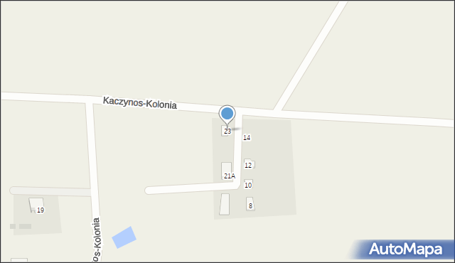 Kaczynos-Kolonia, Kaczynos-Kolonia, 23, mapa Kaczynos-Kolonia