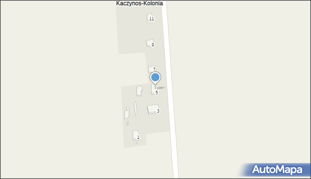 Kaczynos-Kolonia, Kaczynos-Kolonia, 5A, mapa Kaczynos-Kolonia