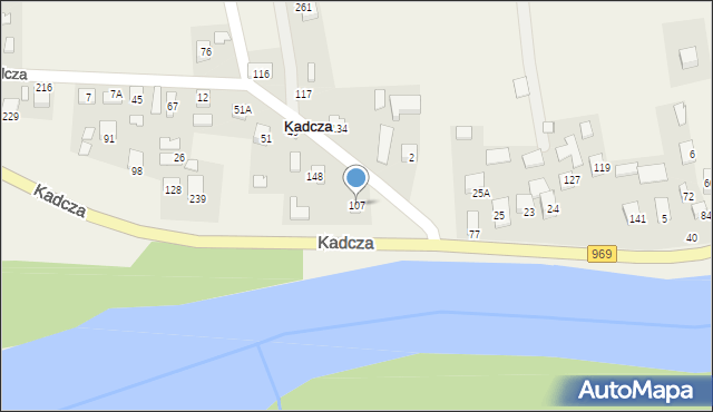 Kadcza, Kadcza, 107, mapa Kadcza