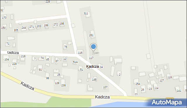 Kadcza, Kadcza, 117a, mapa Kadcza