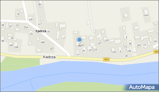 Kadcza, Kadcza, 25A, mapa Kadcza