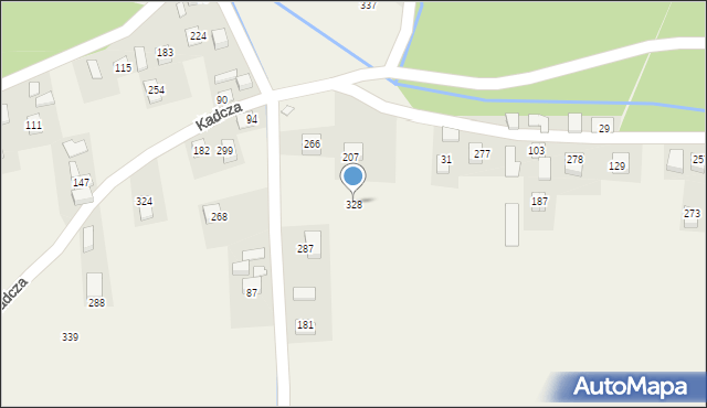 Kadcza, Kadcza, 328, mapa Kadcza