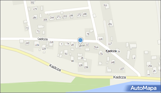 Kadcza, Kadcza, 67, mapa Kadcza