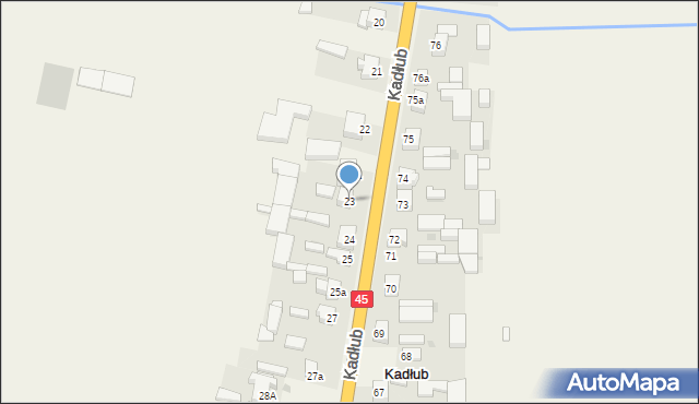 Kadłub, Kadłub, 23, mapa Kadłub