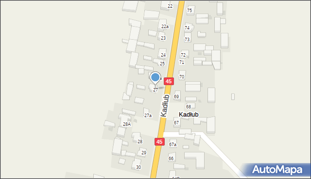 Kadłub, Kadłub, 27, mapa Kadłub