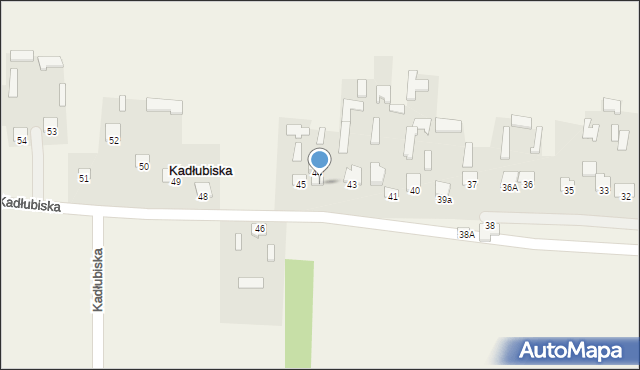 Kadłubiska, Kadłubiska, 44A, mapa Kadłubiska