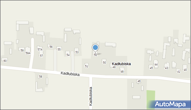 Kadłubiska, Kadłubiska, 52, mapa Kadłubiska