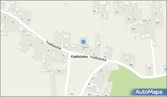 Kadłubiska, Kadłubiska, 22, mapa Kadłubiska