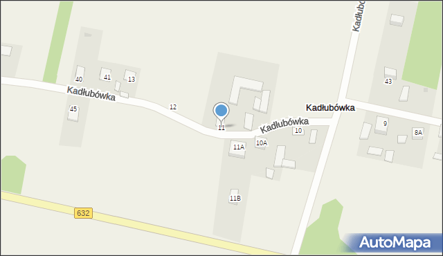 Kadłubówka, Kadłubówka, 11, mapa Kadłubówka