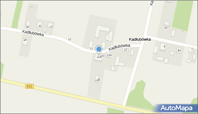 Kadłubówka, Kadłubówka, 11A, mapa Kadłubówka