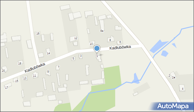 Kadłubówka, Kadłubówka, 1, mapa Kadłubówka