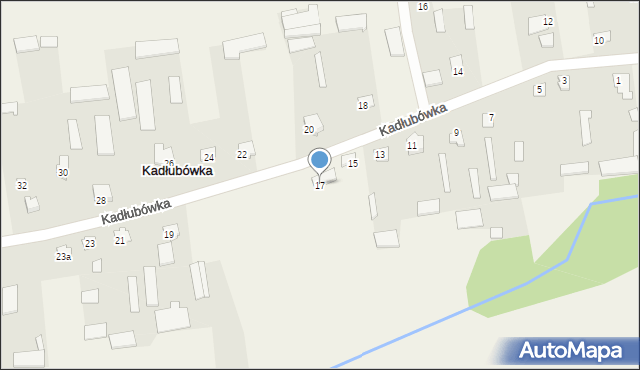 Kadłubówka, Kadłubówka, 17, mapa Kadłubówka