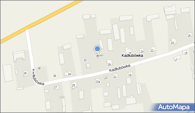 Kadłubówka, Kadłubówka, 30, mapa Kadłubówka