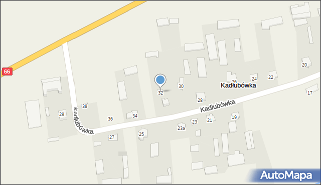 Kadłubówka, Kadłubówka, 32, mapa Kadłubówka