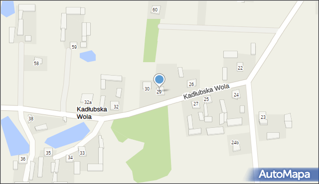 Kadłubska Wola, Kadłubska Wola, 29, mapa Kadłubska Wola