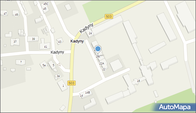 Kadyny, Kadyny, 24c, mapa Kadyny